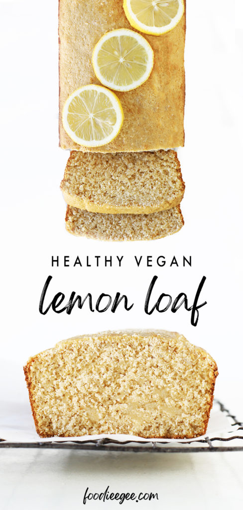 Delicious , fluffy and moist vegan lemon bread loaf cake perfect for a healthy brunch, morning or afternoon tea dessert. It's gluten free, oil free, nut free, egg-free, dairy-free and refined sugar free! 